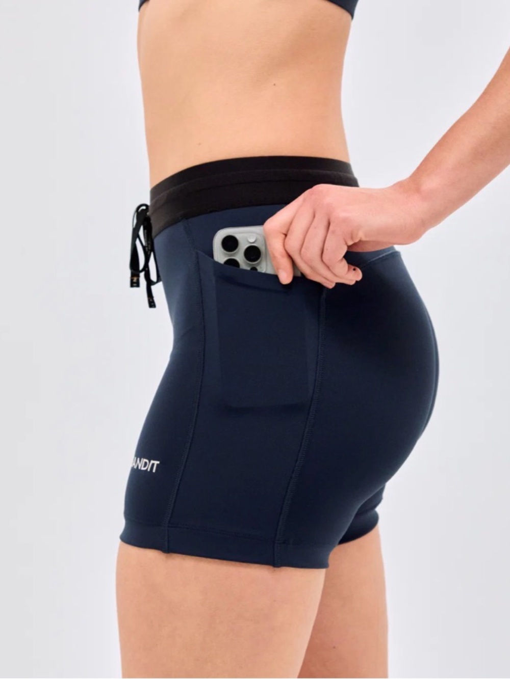Bandit Navy - 5" WOMEN'S COMPRESSION SHORT - Picture 2 of 4